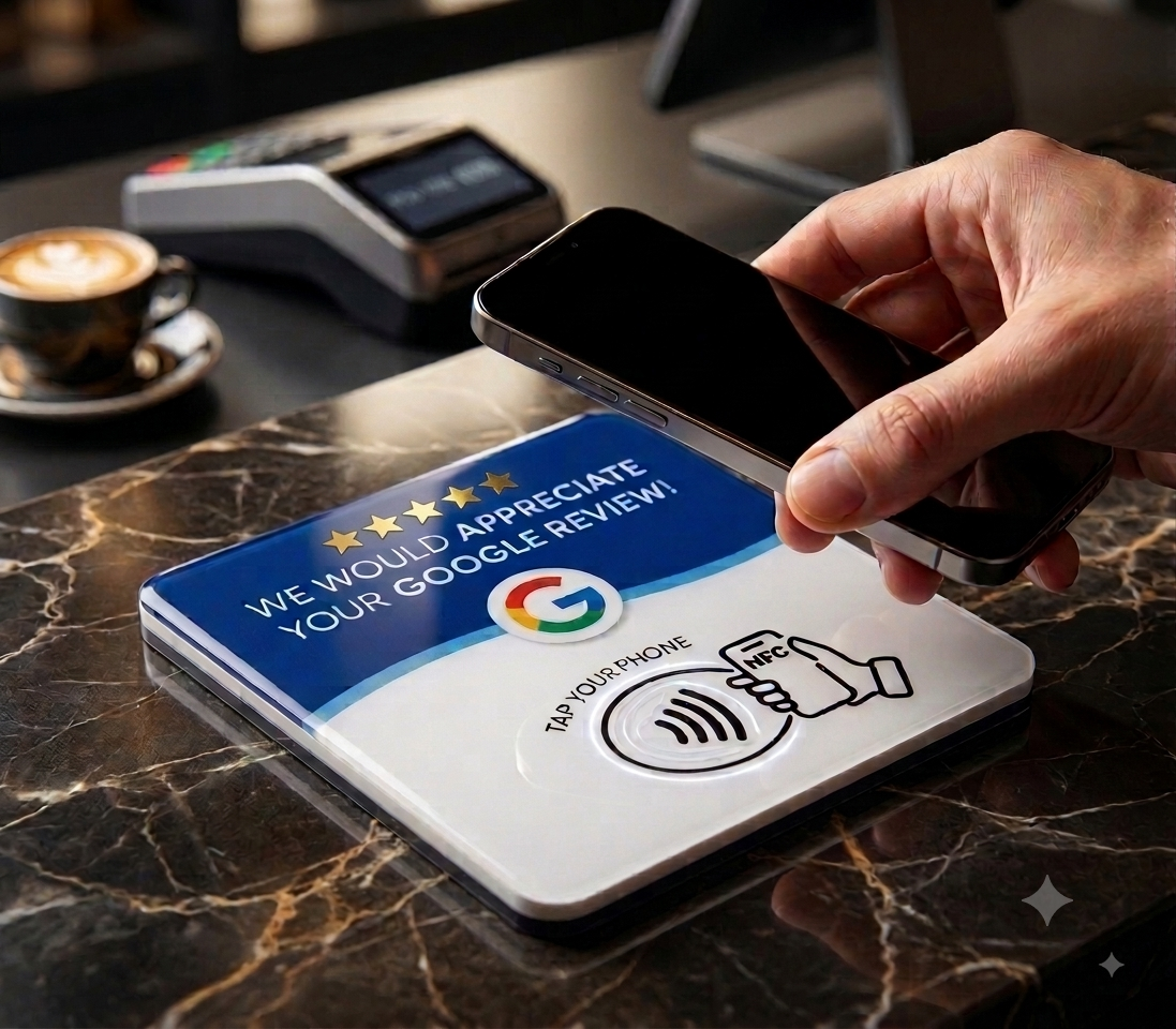 Google Review Premium Acrylic Countertop Stand